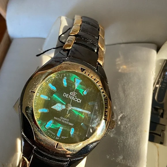 Vintage DENACCI His & Hers Watch set Water Resistant NEW In Box! $199 Retail - Picture 3 of 14